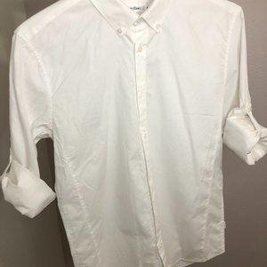 Calvin Klein Long-Sleeve Casual Shirt - White